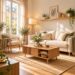 Kleine Wohnung einrichten mit hellem Sofa, platzsparenden Möbeln, warmen Naturfarben und cleveren Wohnideen.