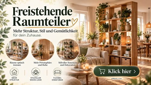 Verwende freistehende Raumteiler